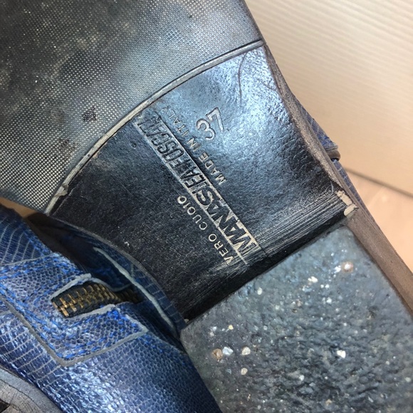 Manas Lea Foscati Leather Italian Cowboy Boots - Picture 6 of 14